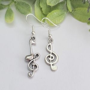 Mismatched Musical Note Earrings